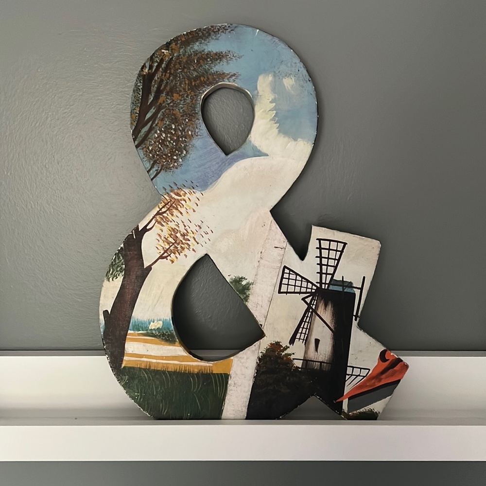 Anthropologie Ampersand Wall Art